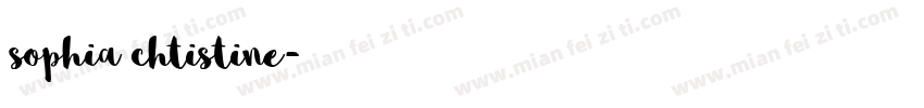sophia chtistine字体转换